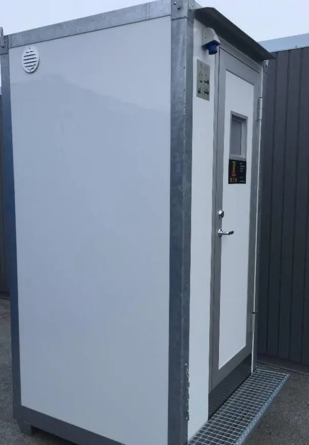 Bio-toilet, heated